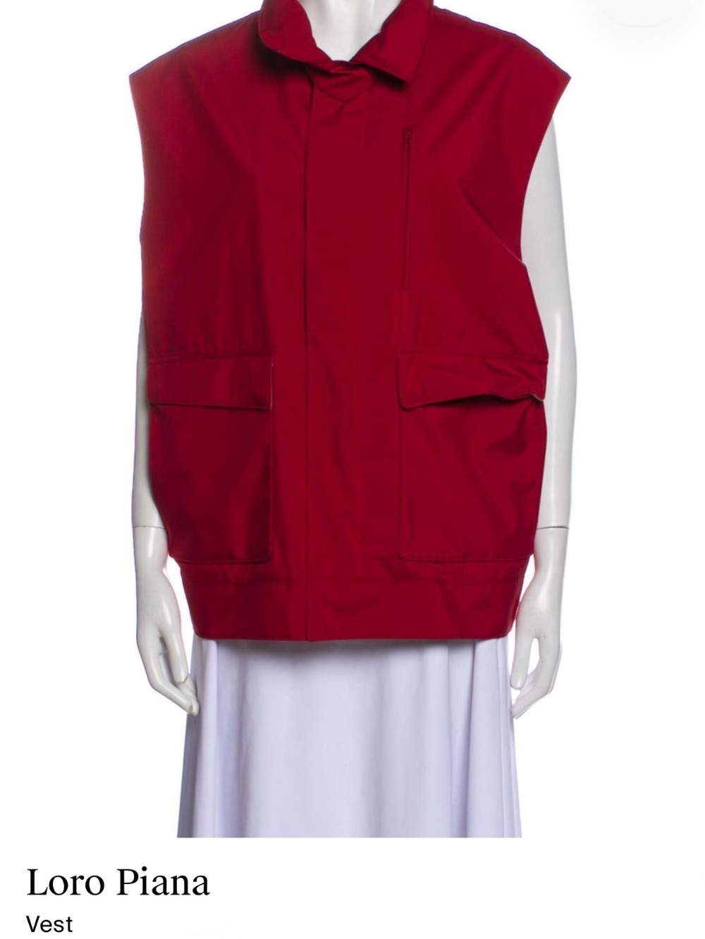 Loro Piana Storm System Sleeveless Utility Vest XXL